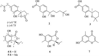 New Enantiomers of a Nor-Bisabolane Derivative and Two New Phthalides Produced by the Marine-Derived Fungus Penicillium chrysogenum LD-201810